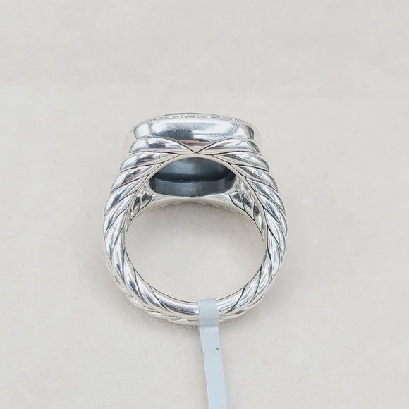 David Yurman Albion 14mm Black Orchid Diamond Ring - Picture 7 of 15
